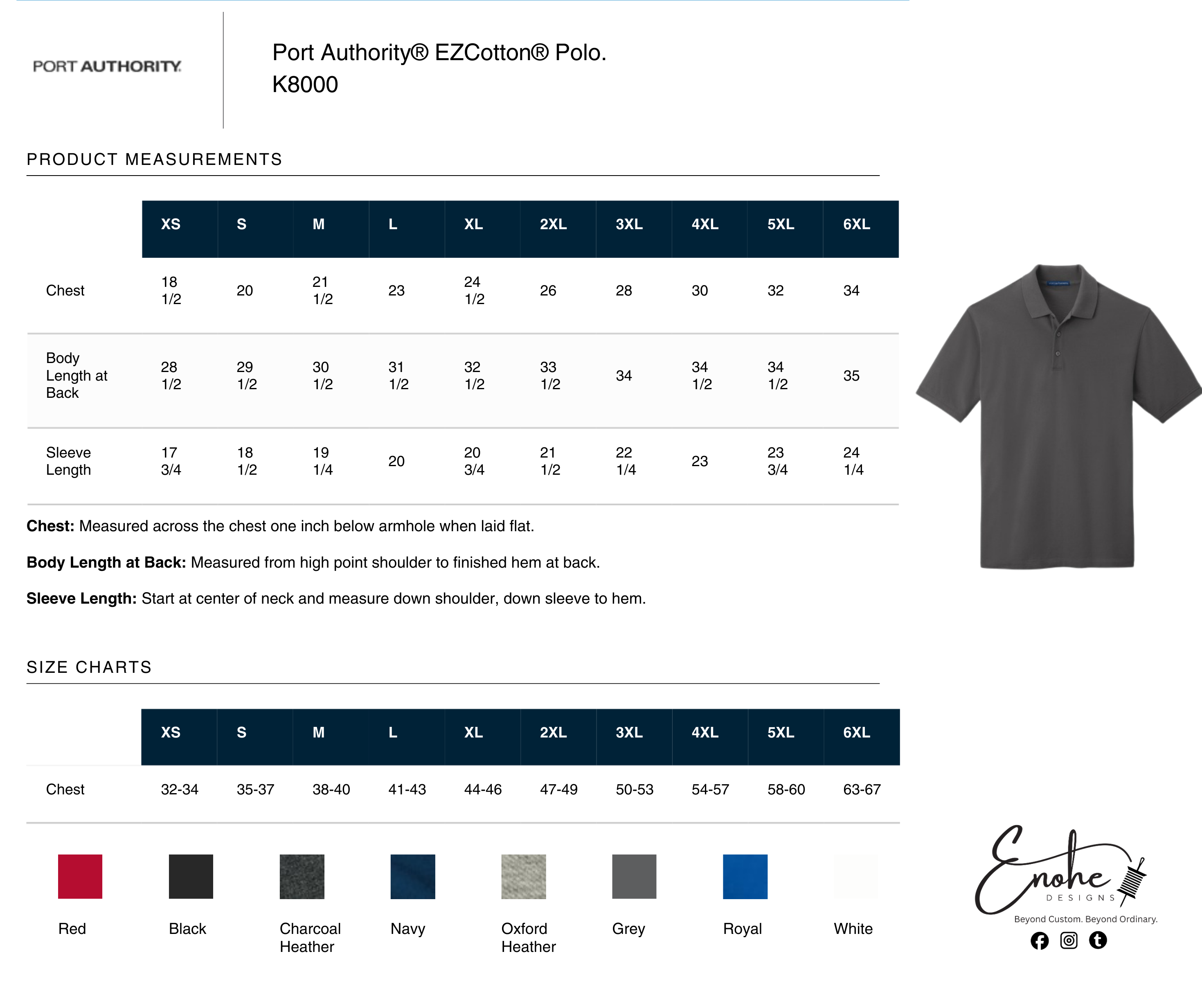 Left Chest Embroidered Polo- No Setup Fee