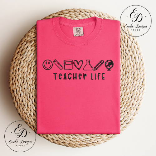 Personalized Teacher Life Icon | Enohe Designs
