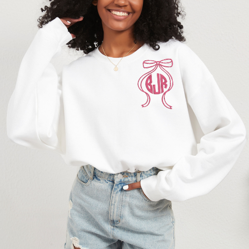Personalized Bow Monogram Adult | Enohe Designs