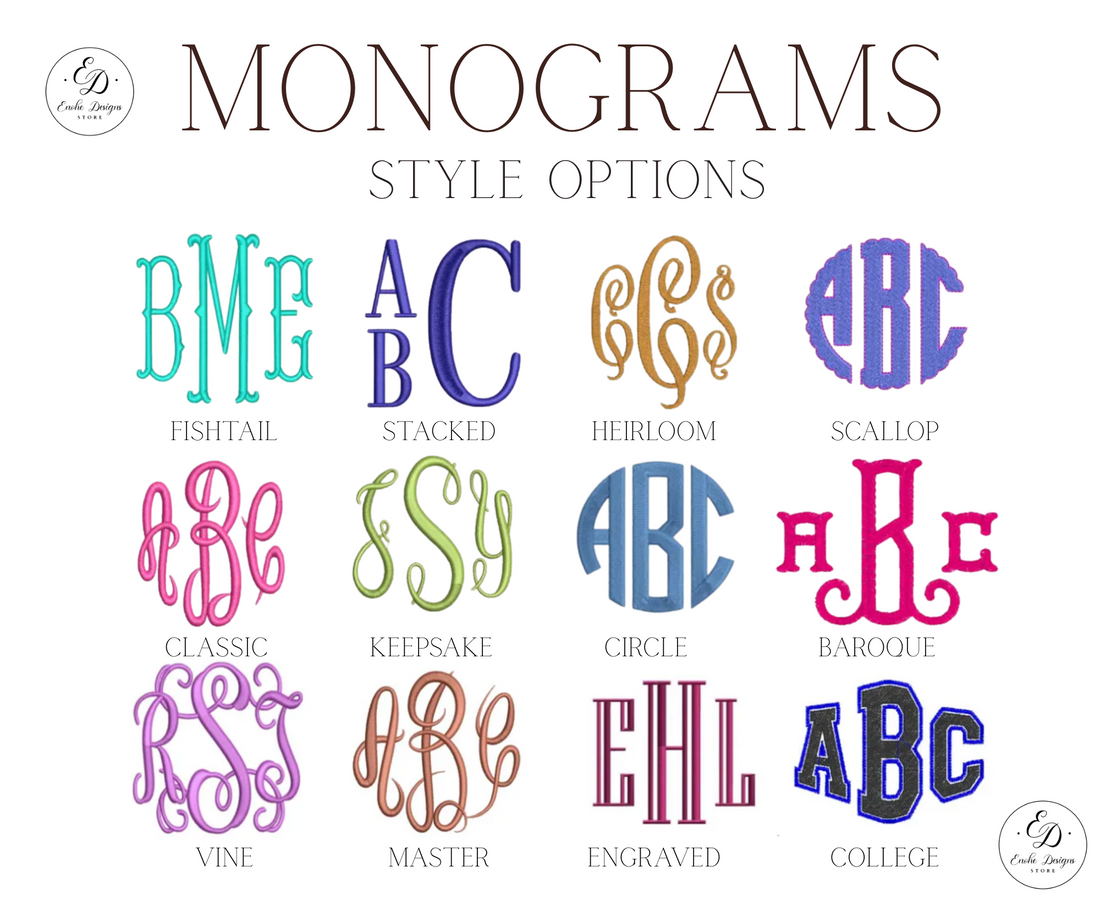 Personalized Monogram Adult T-Shirt | Enohe Designs