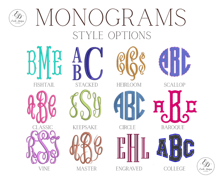 Personalized Monogram Adult T-Shirt | Enohe Designs