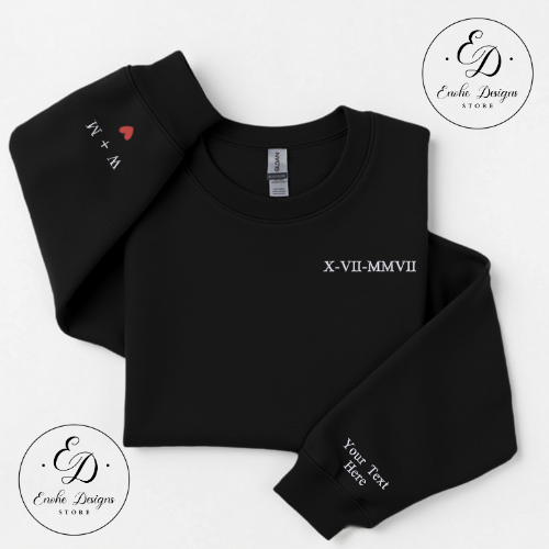 Custom Roman Numeral Anniversary Date | Enohe Designs