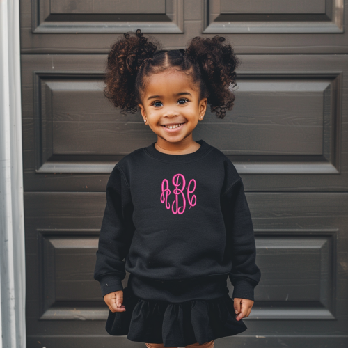 Personalized Monogram Youth Sweatshirt | Enohe Designs