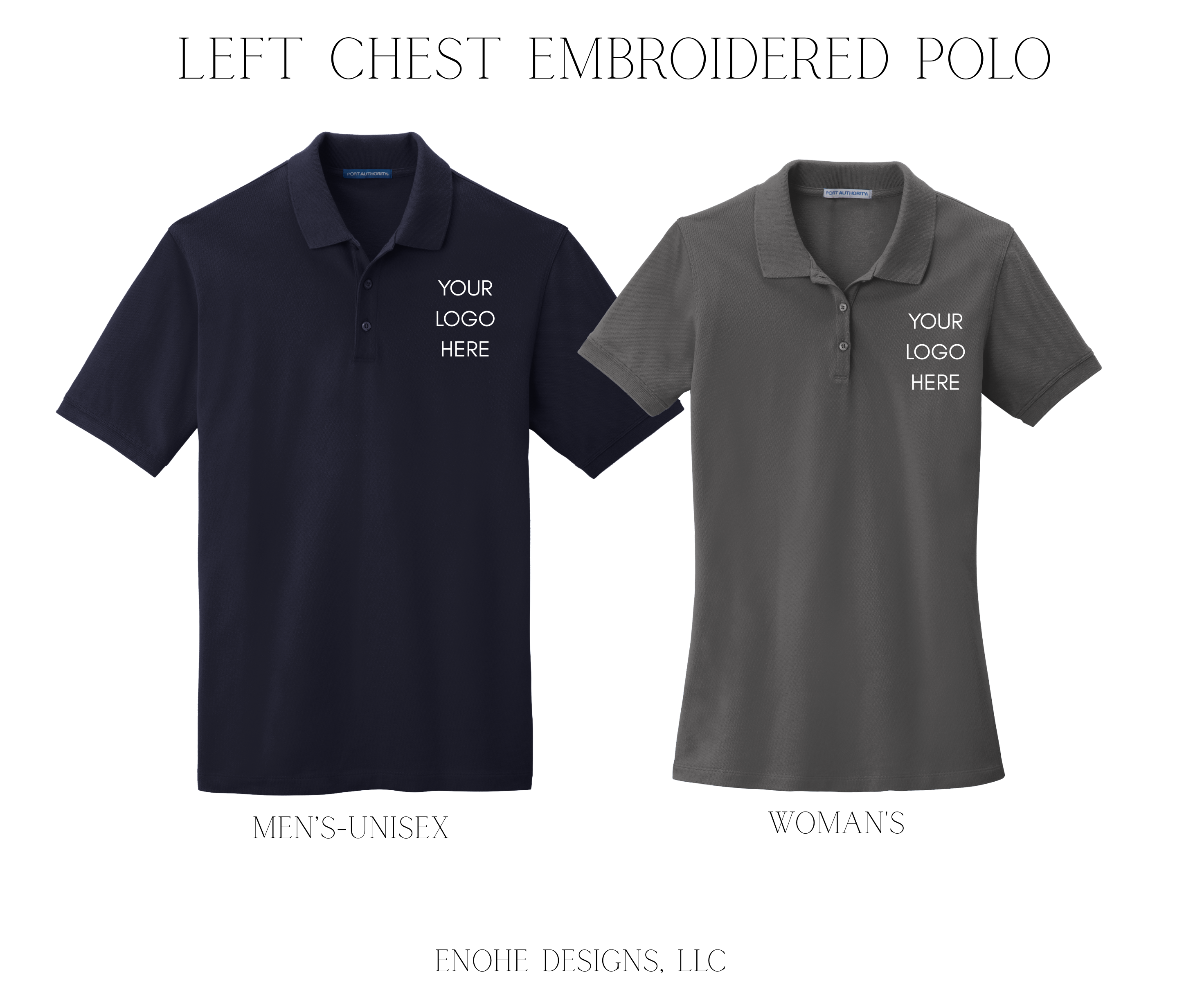 Left Chest Embroidered Polo- No Setup Fee